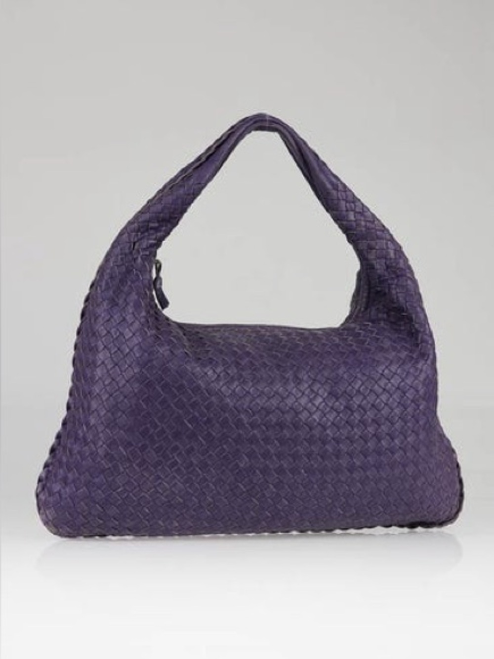 Bottega Veneta Purple Intrecciato Leather Hobo